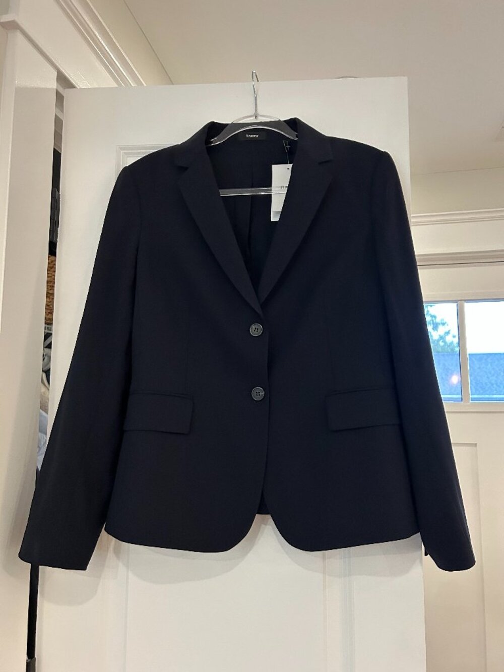 NWT Theory Carissa Wool blazer suit jacket in Deep Navy